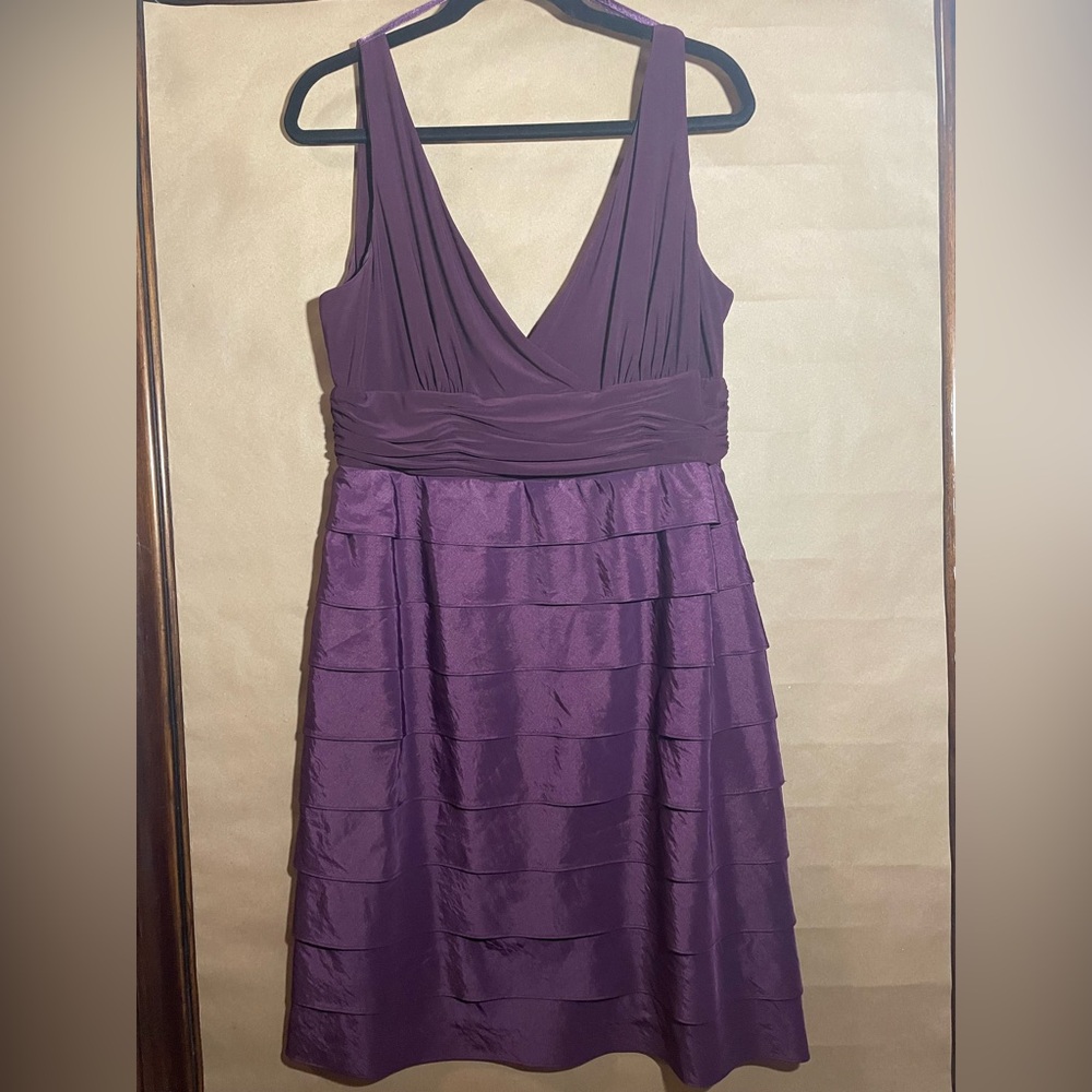 Elegant Purple Sleeveless Dress